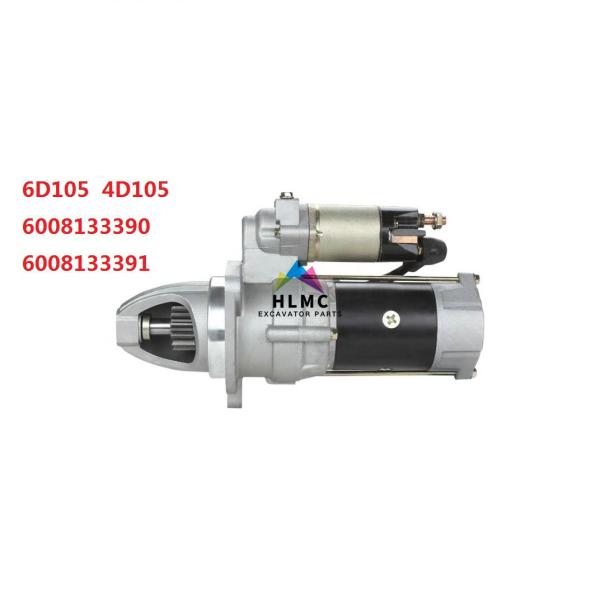 Komatsu Excavator Engine Starting Motor 600-813-3390 600-813-3391 For 6D105
