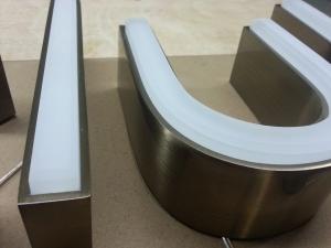 Quality IP65 Custom Laser Cut Metal Signs 50mm Depth RoHs Certified wholesale