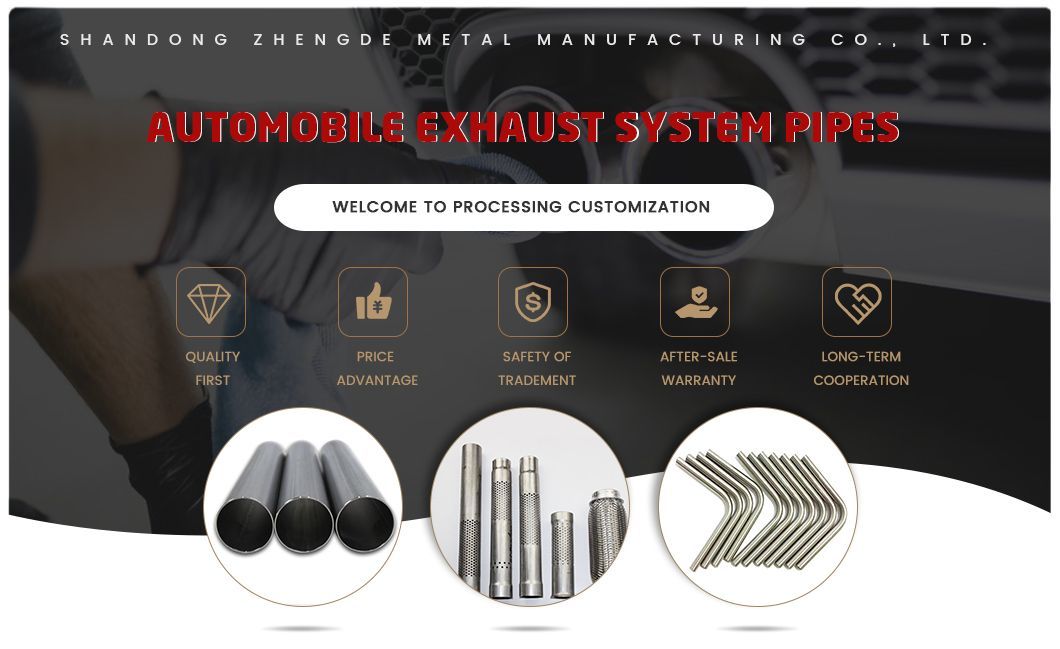 Factory Exhaust System Car Exhaust Flexible Pipe/ Exhaust Bellows All Kinds of Car Exhaust Pipe for Custuminzed