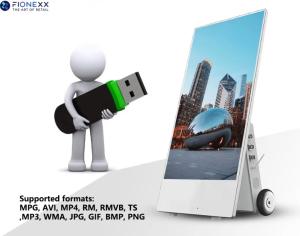 Quality IP65 43inch Battery Powered Digital Signage Outdoor Digital Poster wholesale