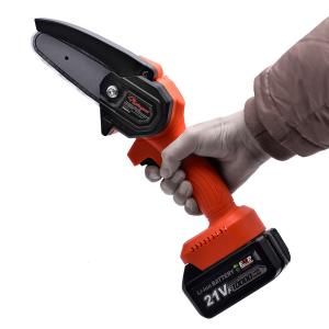 Quality 1300mAH Lithium 4500r/min Battery Powered Chainsaw Cordless Saw Tools 21V wholesale