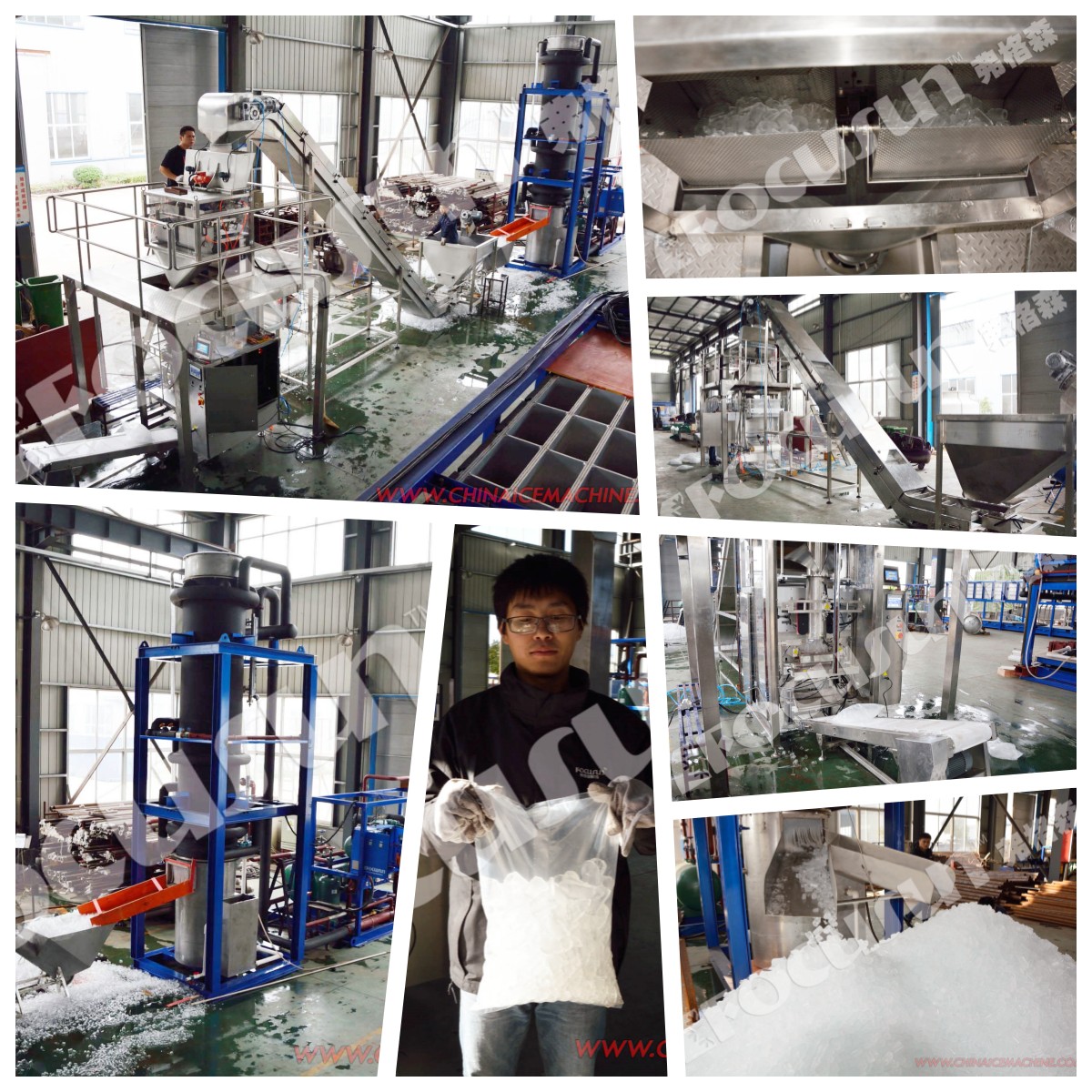 30000kg Ice Storage Capacity Unbeatable 30Tons Tube Ice Machine from Focusun Original