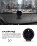 8VDC 12000rpm Touch Compass Lap Time Speed Gauge