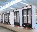 300L Commercial Single Glass Door Beverage Showcase Cooler Upright Display