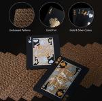 PET Gold Foil Playing Cards Offset Print Custom Board Game Cards