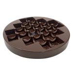 Round 24 Cavity Plastic Chocolate Packaging Customizable Plastic Chocolate Tray