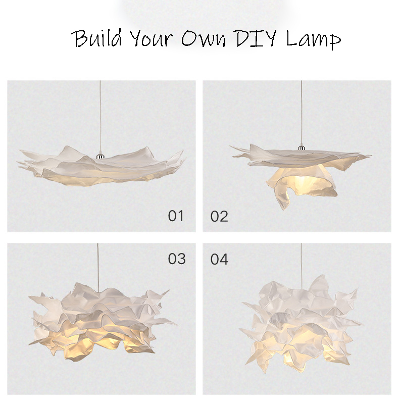 Modern White Cloud Chandeliers Bedroom Living Room Dining Room Paper Chandeliers(WH-MI-403)