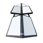 Rectangular Aluminum Skylights Heat Insulation Aluminium Roof Windows Remote
