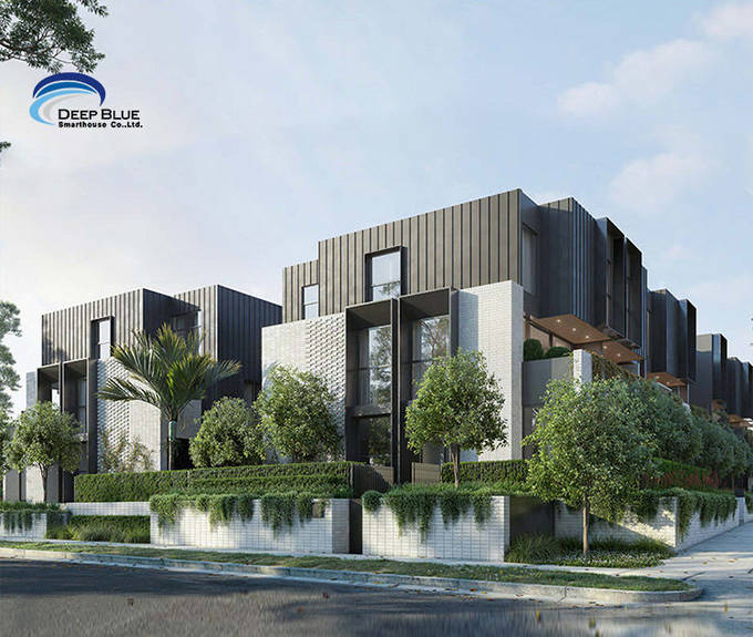 Energy Saving Affordable Modular Homes Prefab House Steel Structure Villa Town House