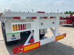 Tri Axle Container Semi Truck And Flatbed Trailer 50T