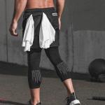 Mens Boxer Sweat Cotton Running Basketball Board Pants Jogger Gym Shorts