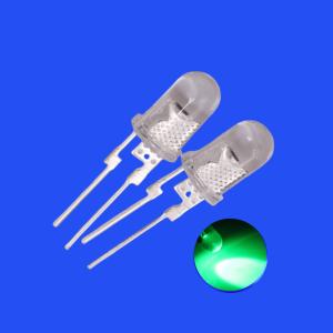 Quality 0.5W 5mm Green Color 520-530nm Clear Lens Short Pins With Heat Sink For illumination wholesale
