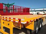 40 Foot Flat Bed Semi Trailer 2 Axle Semi Truck Flatbed Trailer