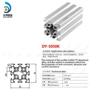 Quality Industrial Aluminum Alloy Profile Dy-5050k Frame Support Assembly Line wholesale