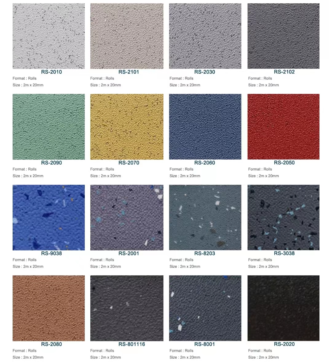 Fireproof Relle Flooring Medical PVC Vinyl Linoleum Flooring Rolls For Bus