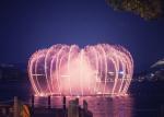 Large Outdoor Musical Fountain Modern Art , 3d Water Fountain With Lights