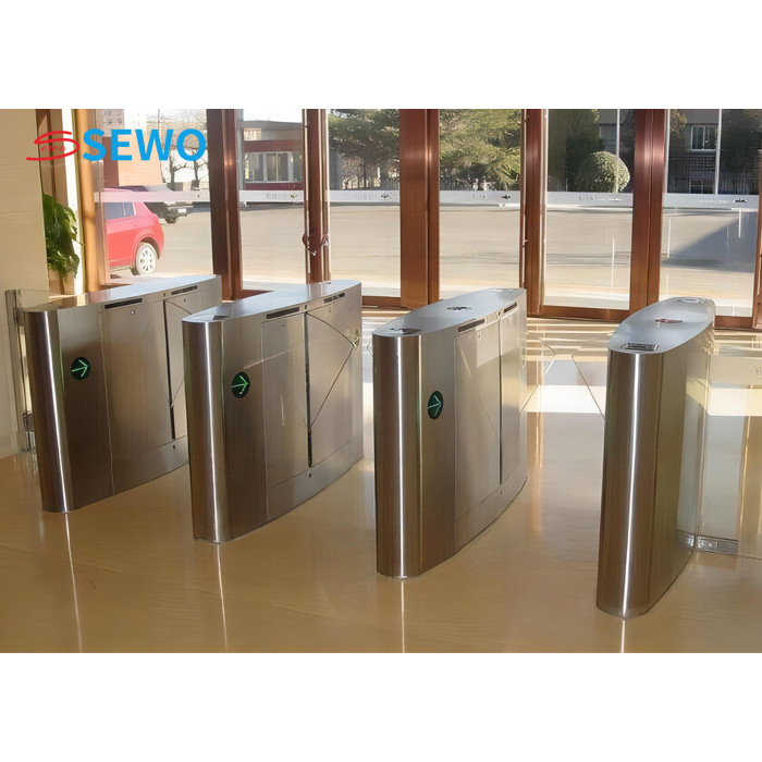 Brushless Flap Barrier Turnstile Gate Pedestrian Entrance Access Control System