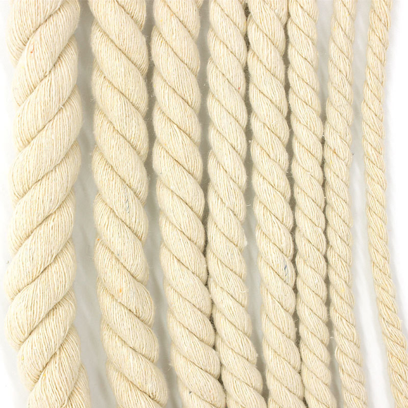 Marine 3 Strand Polyester Rope Twisted 550 Pounds Cotton Boat Rope