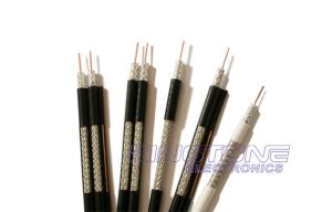Quality RG11 Quad CATV Coaxial Cable 14 AWG CCS 60% / 40% AL Braid CMR Rated PVC wholesale
