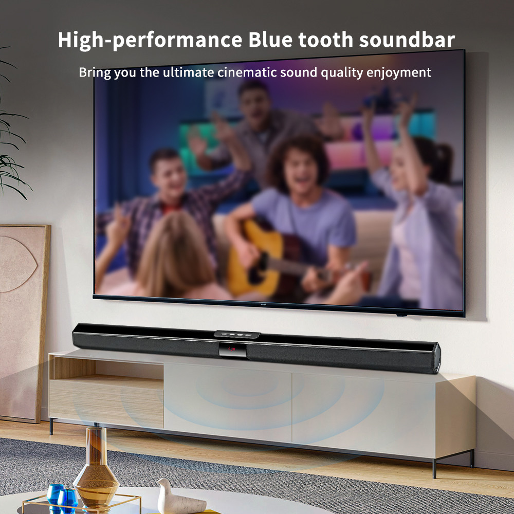 OEM Brand 65 Inch TV Soundbar 2.0 Channel Sound Bar With RCA Inputs Lightweight