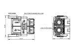 Two Pin Right Angle Waterproof Battery Connectors IEC Certification