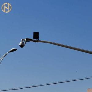 Quality SGS Q345 8M Security CCTV Camera Mounting Pole Seamless Steel wholesale
