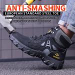 Microfiber Leather Flying Knit Safety Boots Kevlar Midsole Steel Toe Safety