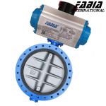 14 Inch 12 Inch 10 Inch Pneumatic Actuated Butterfly Valve Carbon Steel Flanged