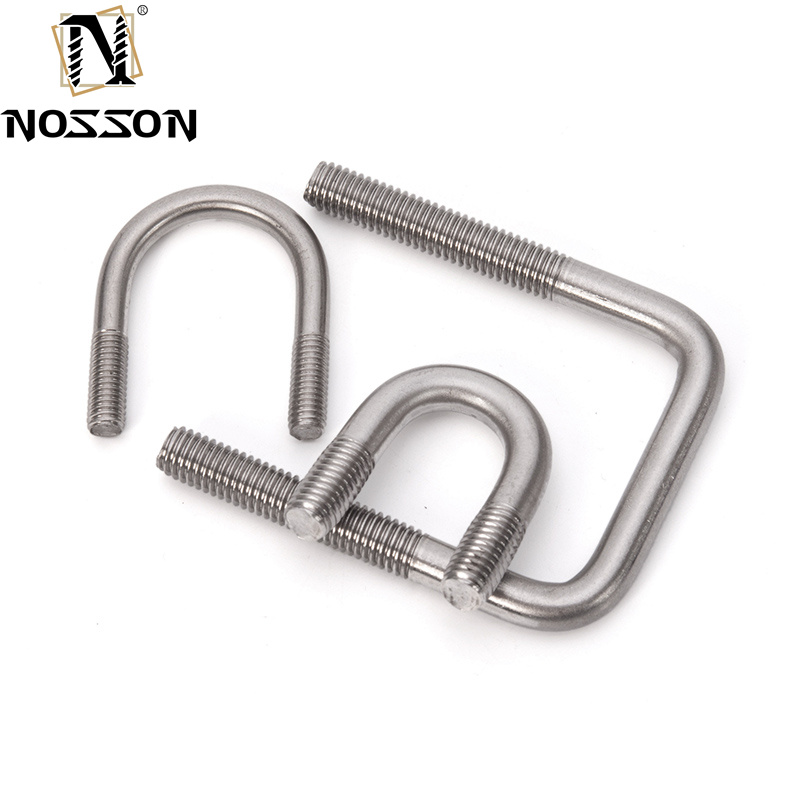 ANSI/ASME Standard M3-M20 Stainless Steel U-Bolt for Construction and Installation Zinc Plated Cross Pipe Stuck