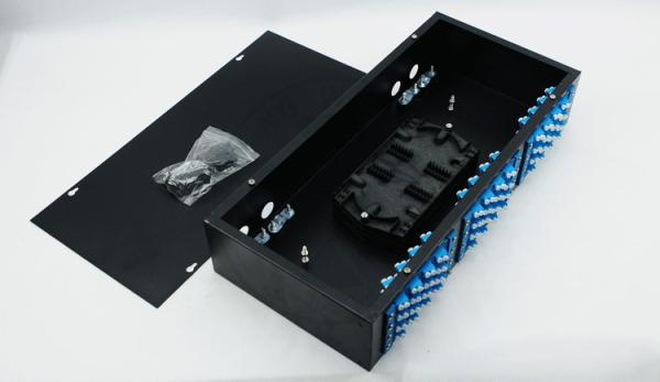 XYFiber 48Port Rack Mount Fiber Optic Terminal Box , Fiber Patch Panel 2U 19