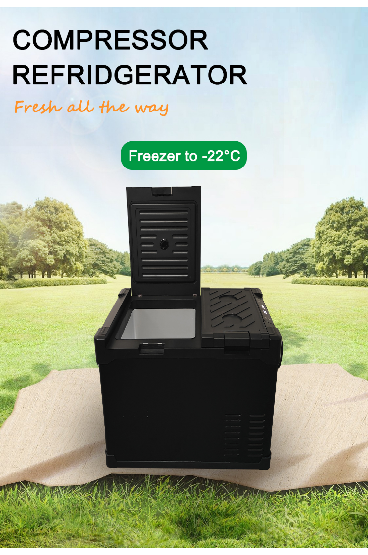 Tesla Accessories 55 Liters Armrest Car Fridge Special Design 12v Refrigerator for Tesla