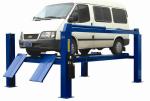 Hydraulic Drive Four Post Large-scale Lift 8 tons for Large Vehicles Lifting Use