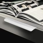 Furniture Arc Cabinet Wardrobe Hidden Pull Handles 1000mm Long Aluminum