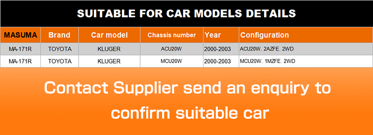 Right Position Control Arm 48730-48080 for TOYOTA KLUGER ACU20 ACU20W 48*5*5cm Size
