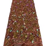 Hot selling 2023 tulle lace fabric african lace nigerian sequins lace french