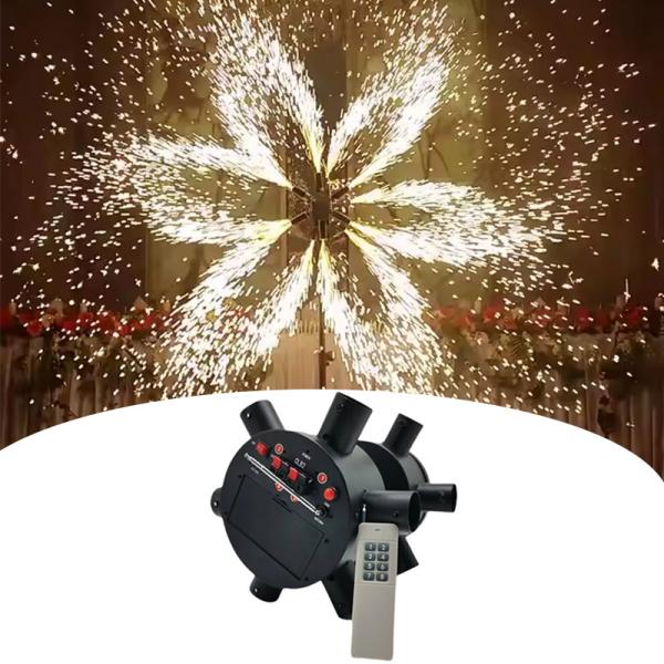 Remote Control Cold Fountain Double Wheels Electric Magical Windmill Stage