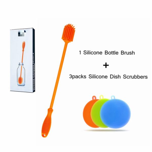 Antibacterial Multi-Purpose Premium Food Grade Silicone Dish Scrubber Silicone