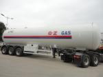 Heavy Duty LPG Tank Semi Trailer Three Axle 55cbm Volume 1 - 10 Mpa Pressure