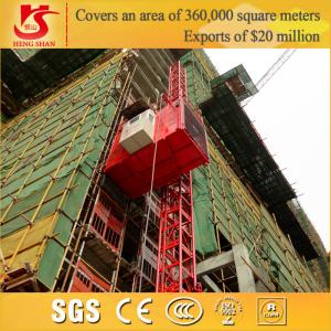Quality Single Cage and Double Cages construction elevator Material and person Building hoist wholesale