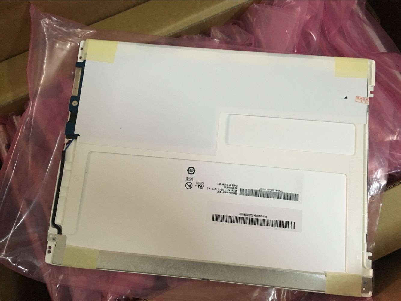 10.4" 800×600 96PPI 400cd/m2 Industrial Lcd Screen G104STN01.0