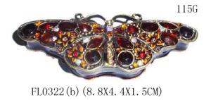 Quality Butterfly trinket box metal necklace jewelry box wholesale