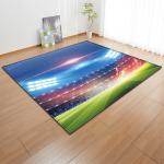 Grass Court Living Room Floor Carpets Green 3d Printed Rugs 1.5*1m