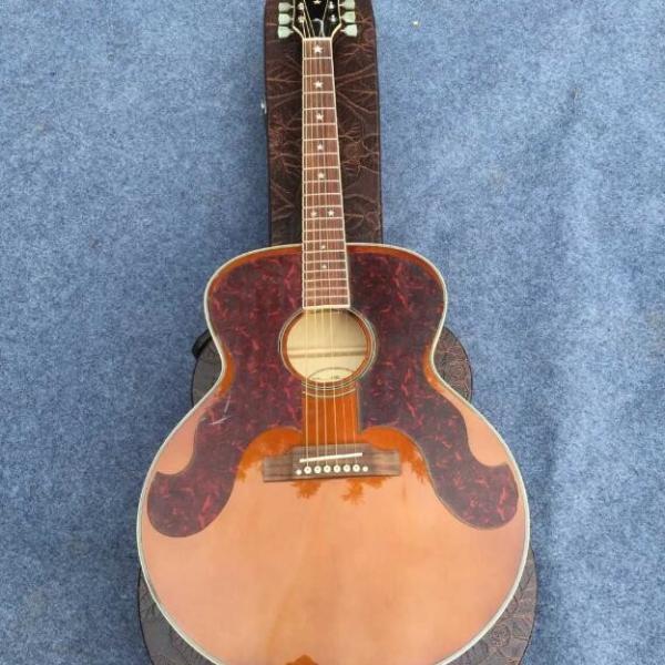 Chibson J180 acoustic guitar / Blonde color double pickguard J180 electric