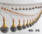 Machine producing OEM wholesale beautiful fabric drapery trimmings beaded pom
