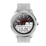 White 640x480 150mAh Round OLED Smart Watch Fitness Tracker