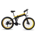 Brushless Geared Folding Fat Tire Electric Bike 750 Watt , OEM Folding Fat Ebike