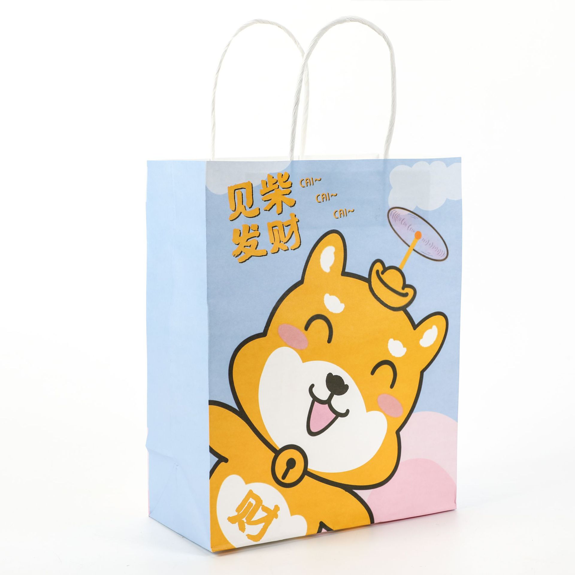 Customized Logo Zhejiang Cmyk Color Custom Order Grocery Shopping Kraft Paper Bags