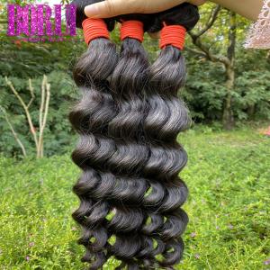 Quality Natural Wave Virgin Peruvian Human Hair 1/3/4 Hair Peruvian Natural Color Hair Weft wholesale