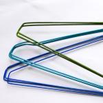 Blue Standard Dry Cleaner Coated 18 Inch Thin Wire Hangers