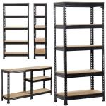 Customized Wood Gondola Shelving Metal Heavy Duty Wood Grain Shelf